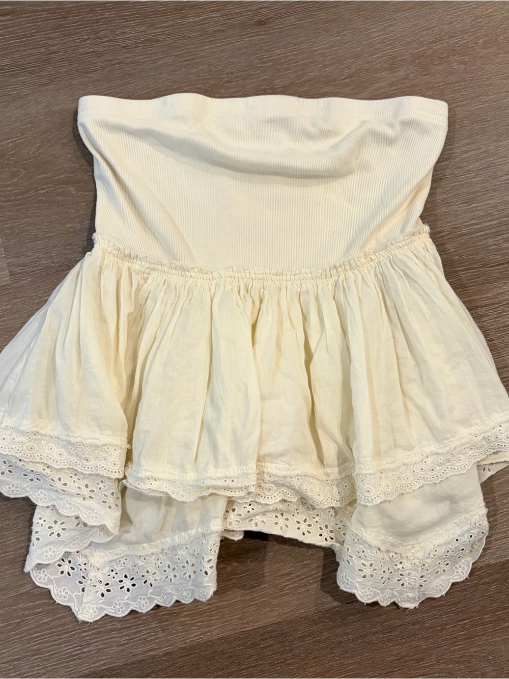 Urban Outfitters Yellow Strapless Shirt